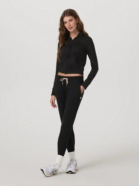 Vuori Black Track Joggers - Drawstring Waist